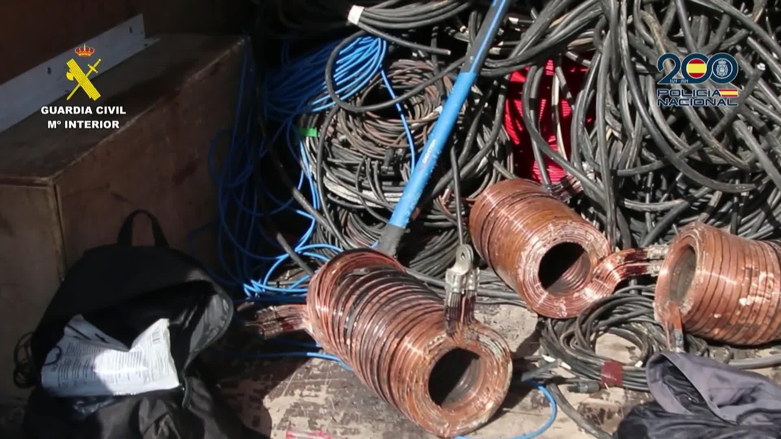 Desarticulado un grupo de “butroneros” que robó cobre por valor de casi 600.000 euros por toda España ok