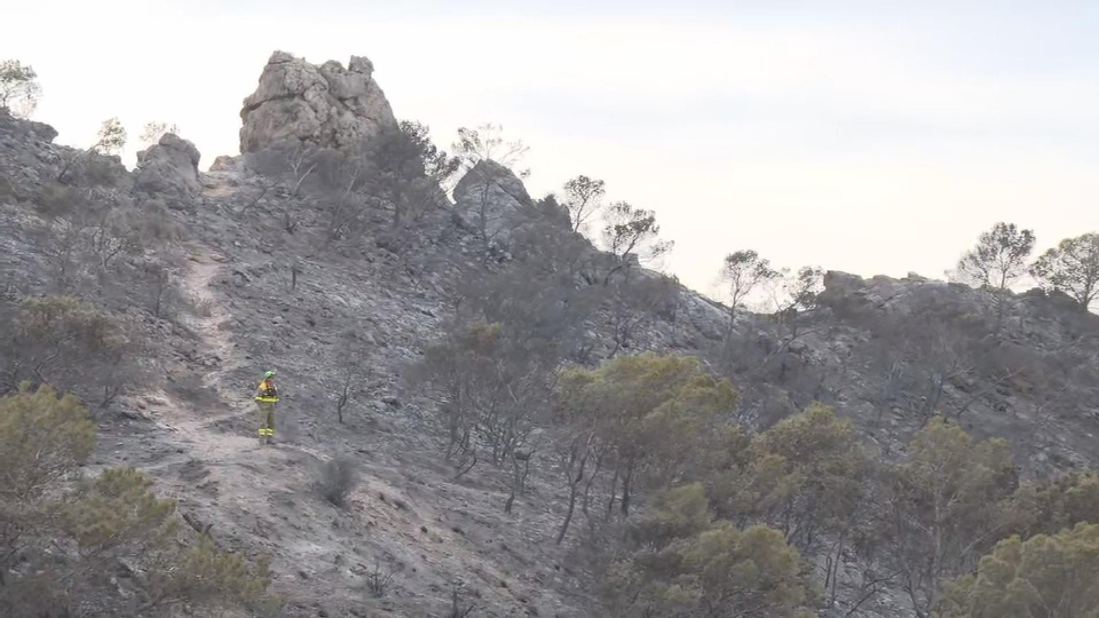 El incendio declarado en Cabo Tiñoso