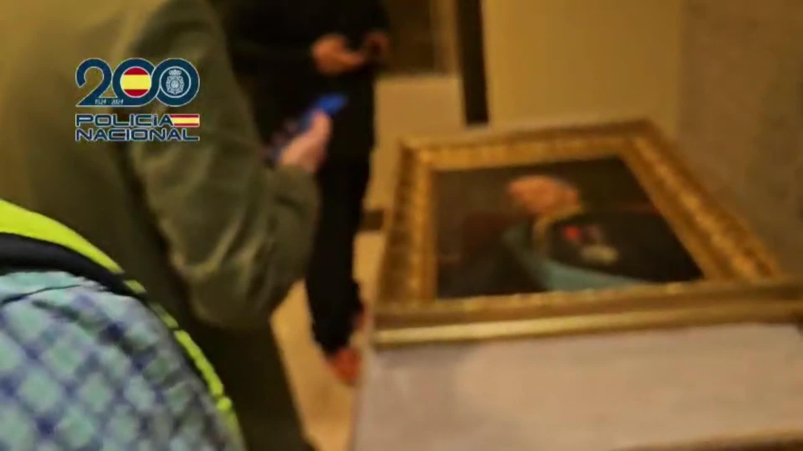 J018-MADRID OP POLICIA CUADRO RECUPERADO