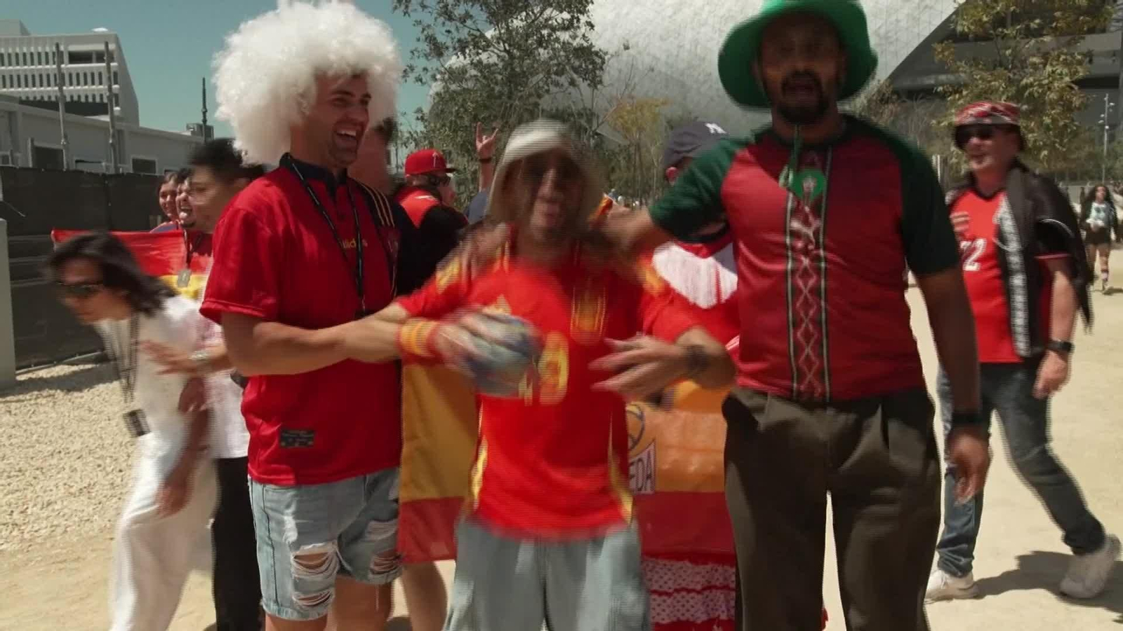 V013-EEUU REACCIONES SELECCION ESPAÑOLA LOS ANGELES