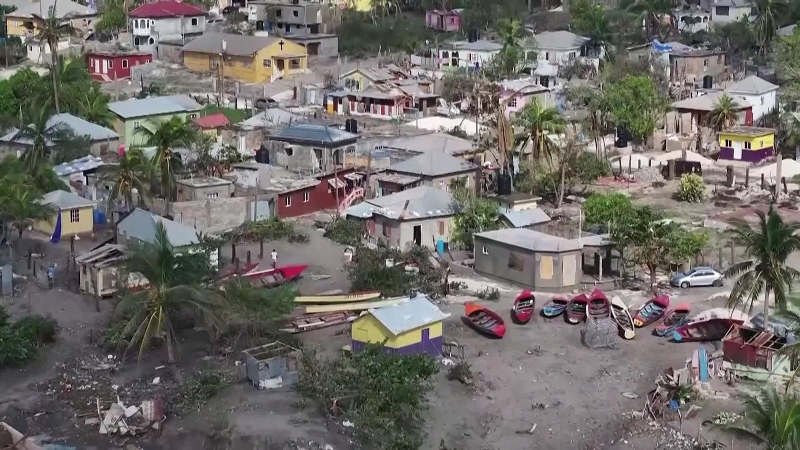 va imagenes dron jamaica destrozos va imagenes dron jamaica destrozos