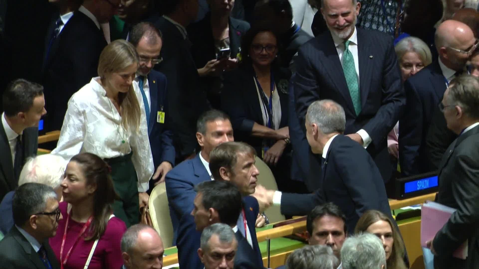 va sanchez y rey ya esta en la onu