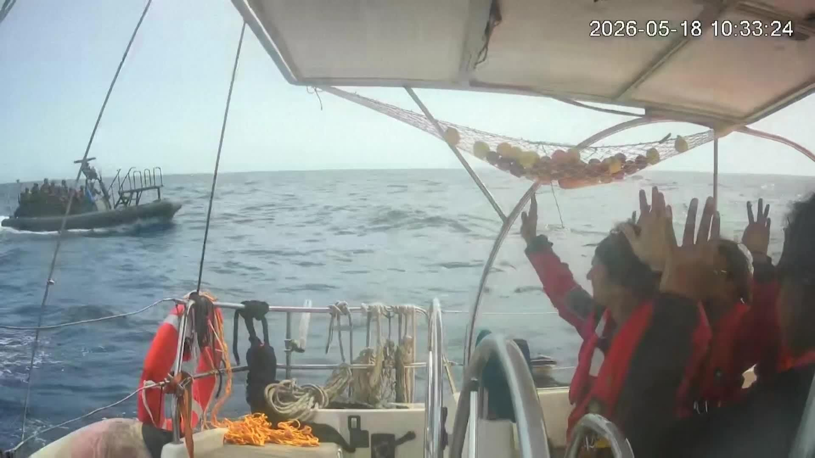 L063-MEDITERRANEO ISRAEL INTERCEPTA UNO DE LOS BARCOS DE LA FLOTILLA