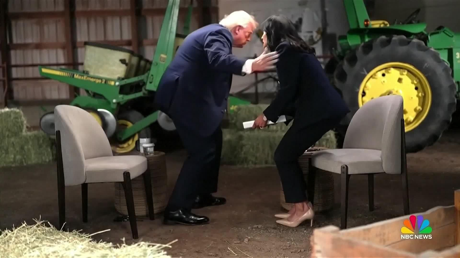 va trump abandona entrevista