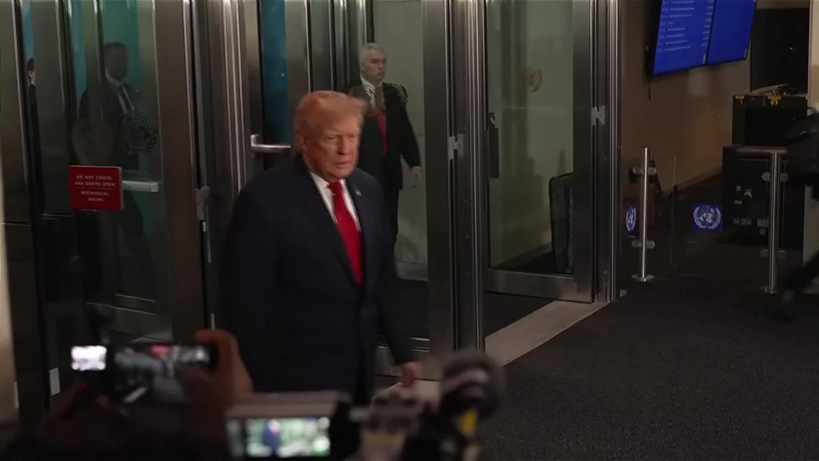 M045-EEUU LLEGADA DE TRUMP A LA ONU Y ATAQUE A CNN