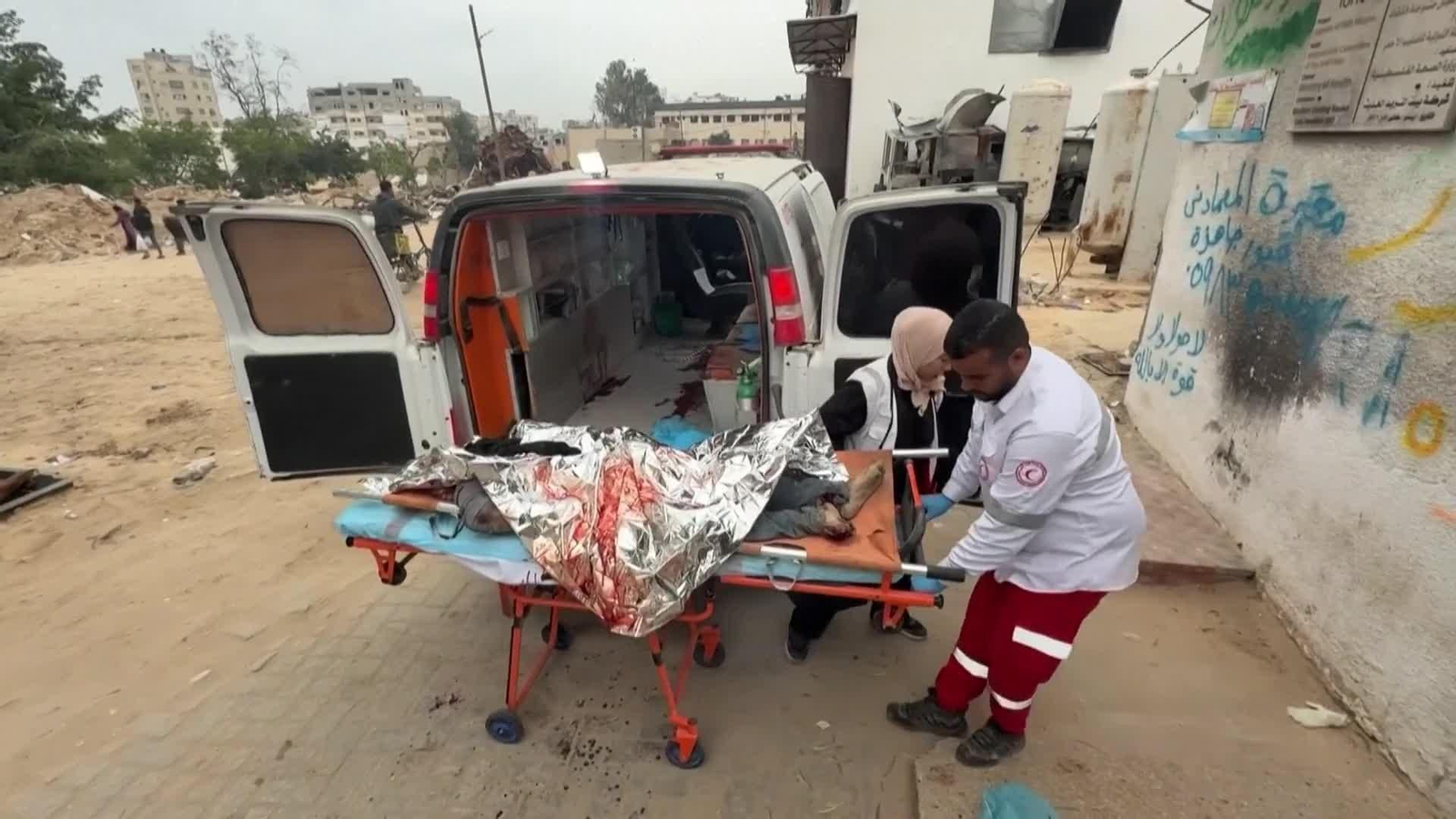 va heridos hospitales gaza