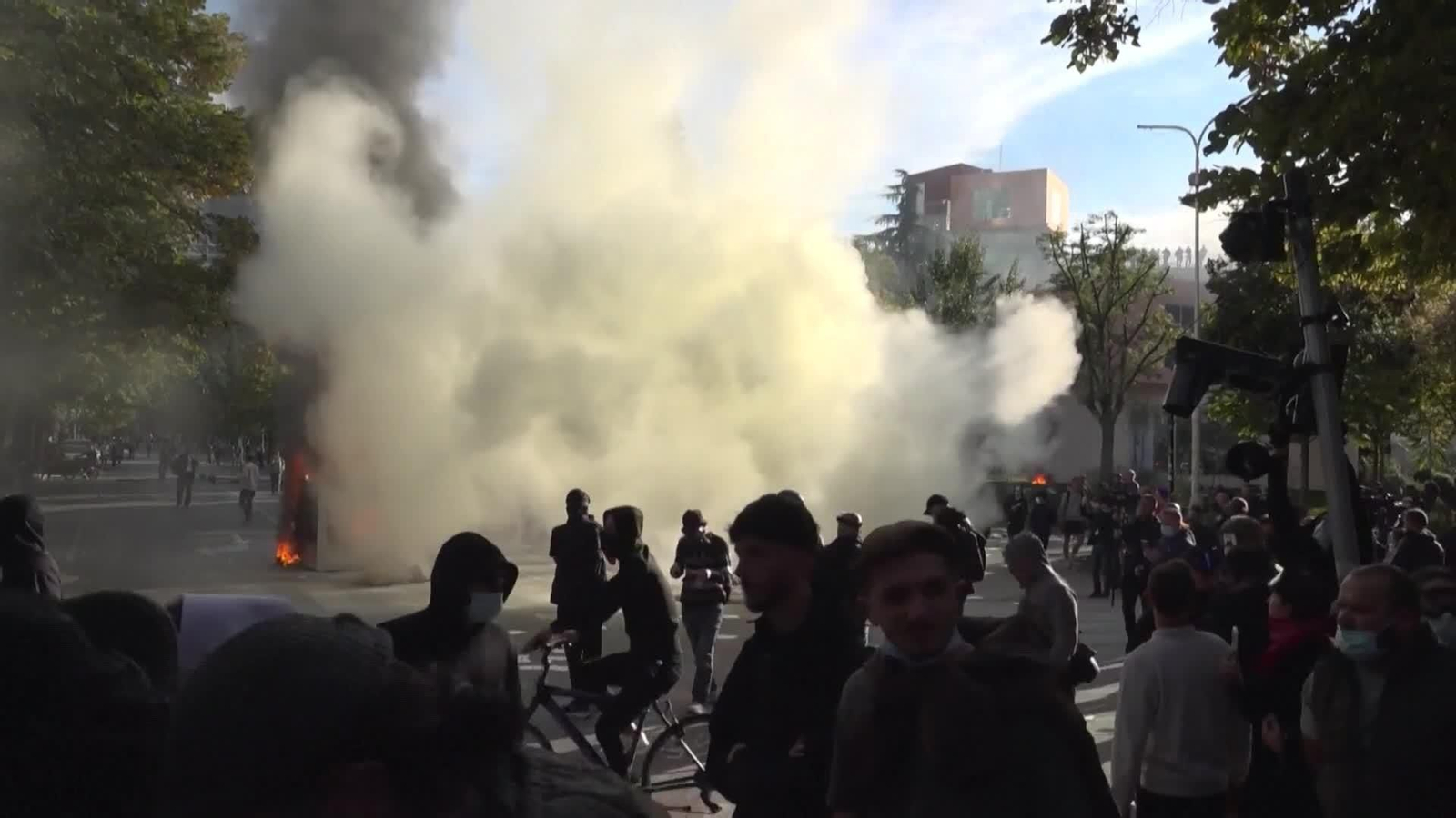 va protestas estudiantes albania