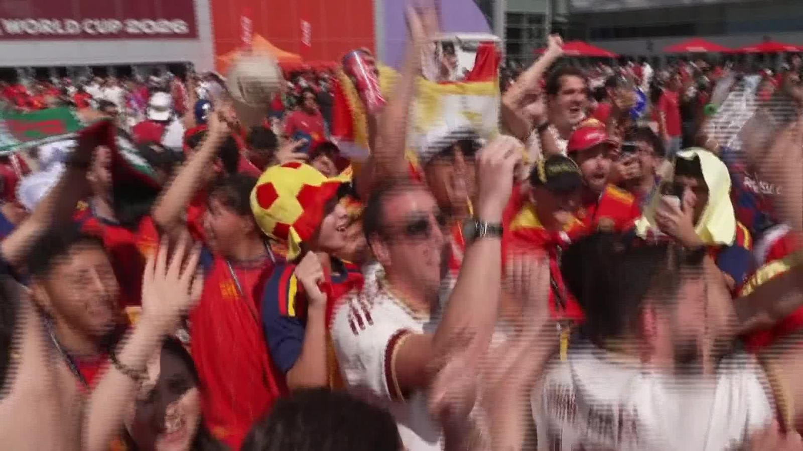 M007-EEUU ALEGRIA ESPAÑOLES PASE A CUARTOS MUNDIAL