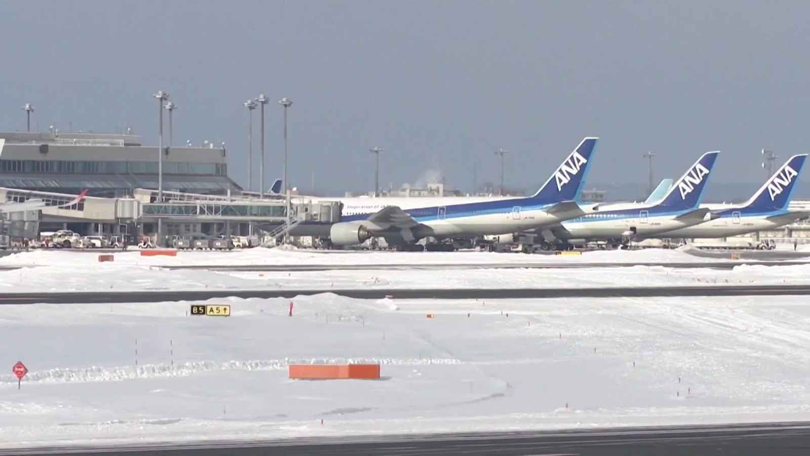 va japon vuelos suspendidos nieve