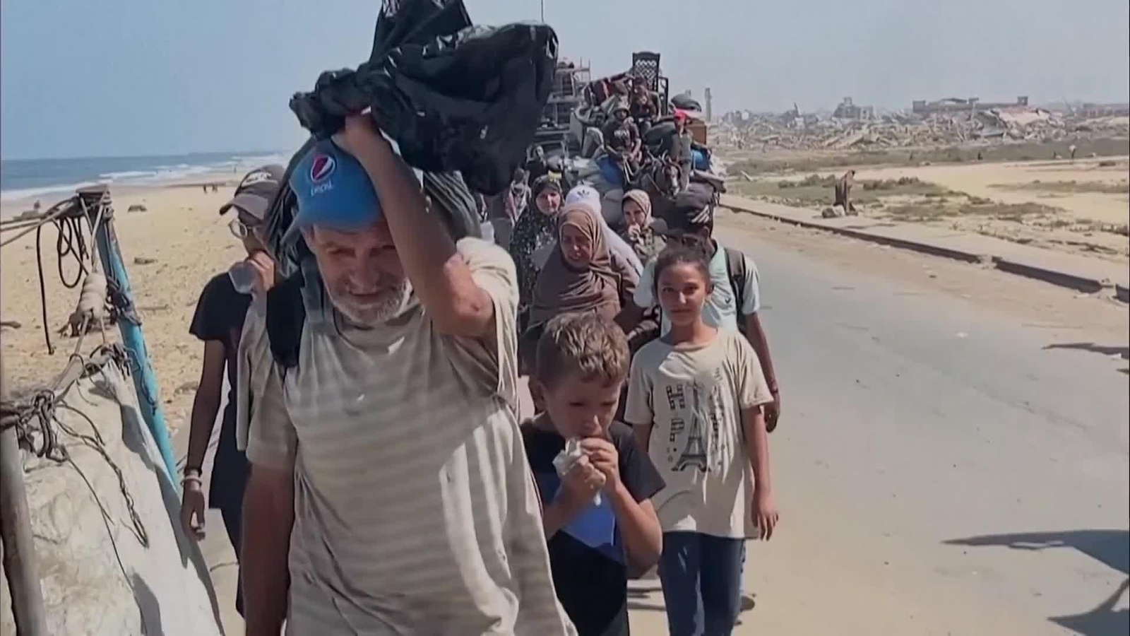 va gaza hoy y edificios unrwa