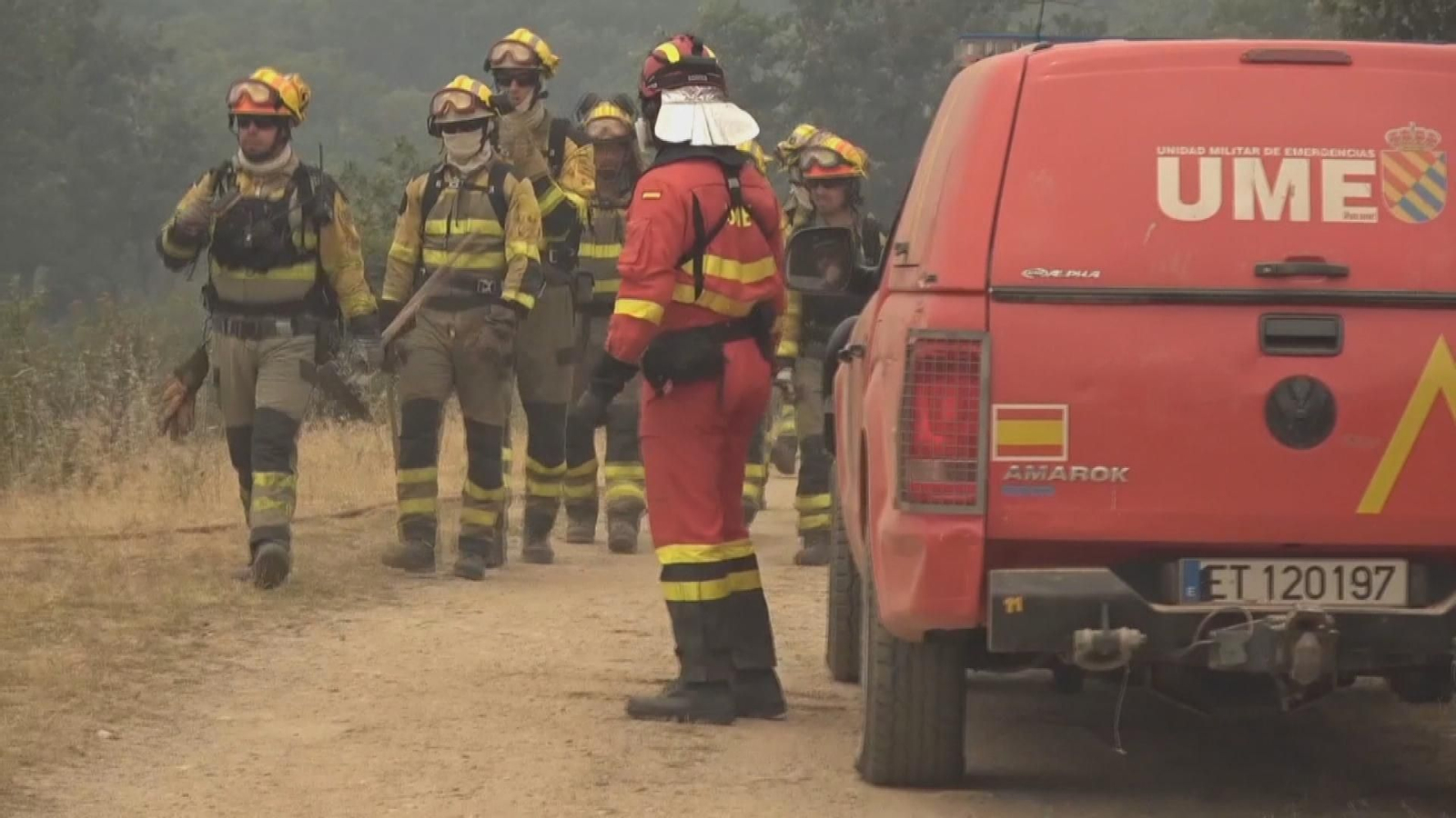 El Ayuntamiento de Guadalajara sigue incorporando medios al dispositivo de emergencia desplegado para hacer frente al incendio forestal declarado en La Mierla