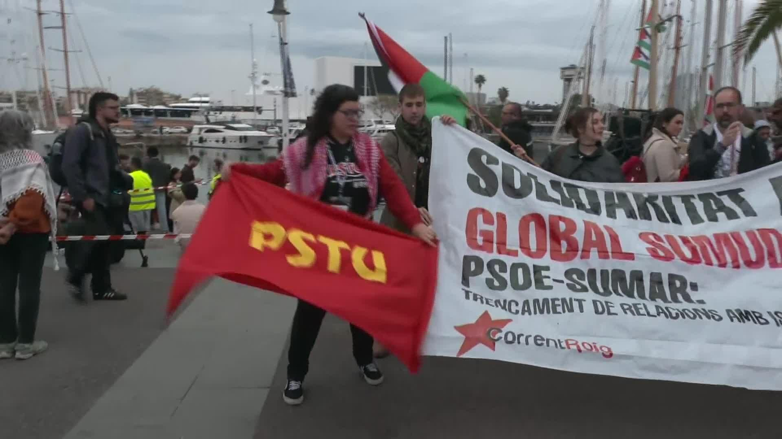 D033--BARCELONA SALIDA FLOTILLA HUMANITARIA A GAZA 2