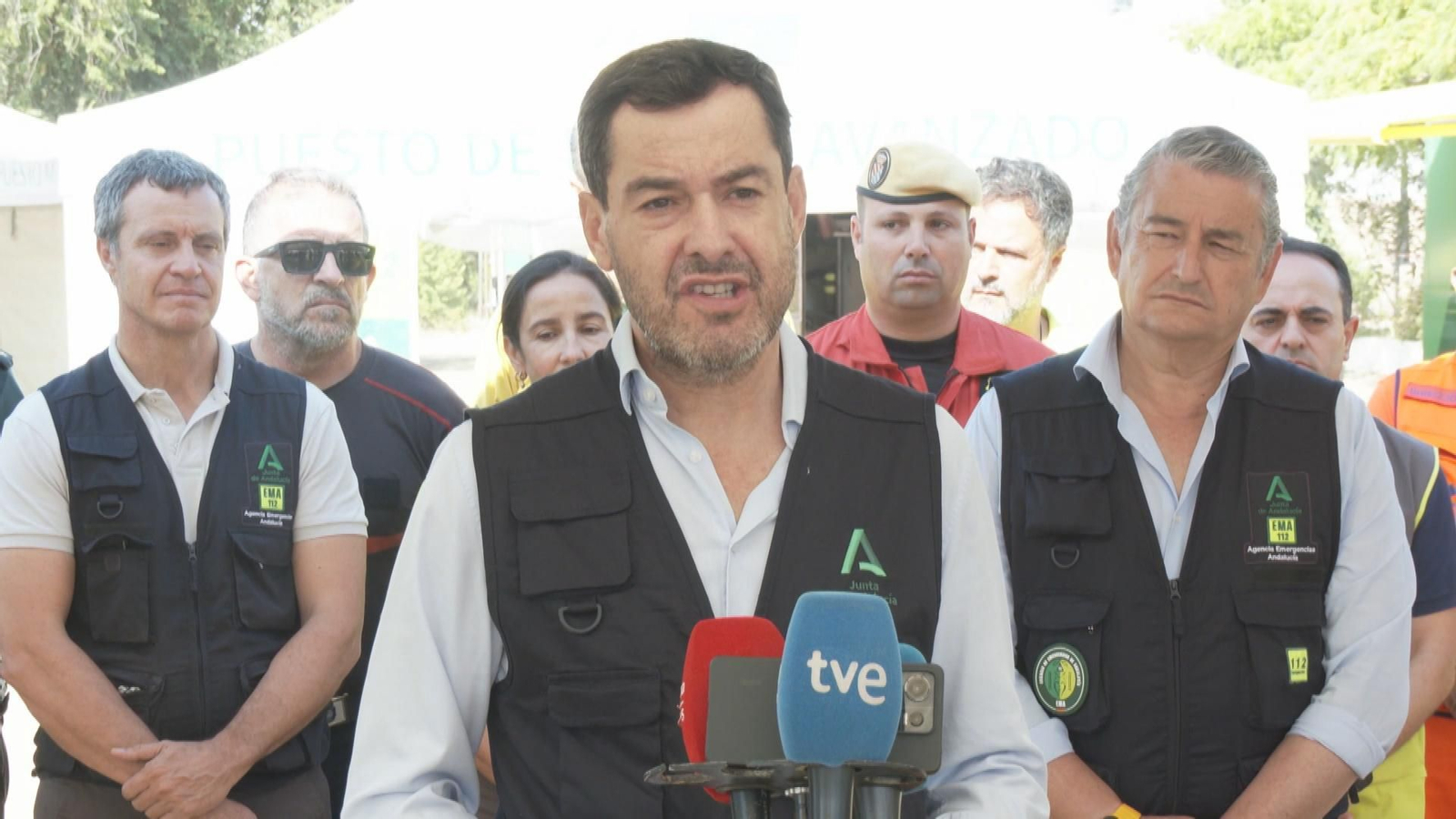 El presidente de la Junta de Andalucía, Juanma Moreno