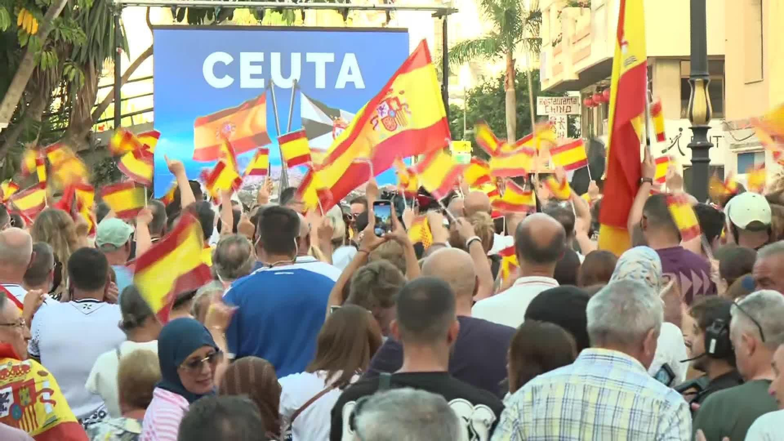 D032-CEUTA MANIFESTACION SITUACION MIGRATORIA