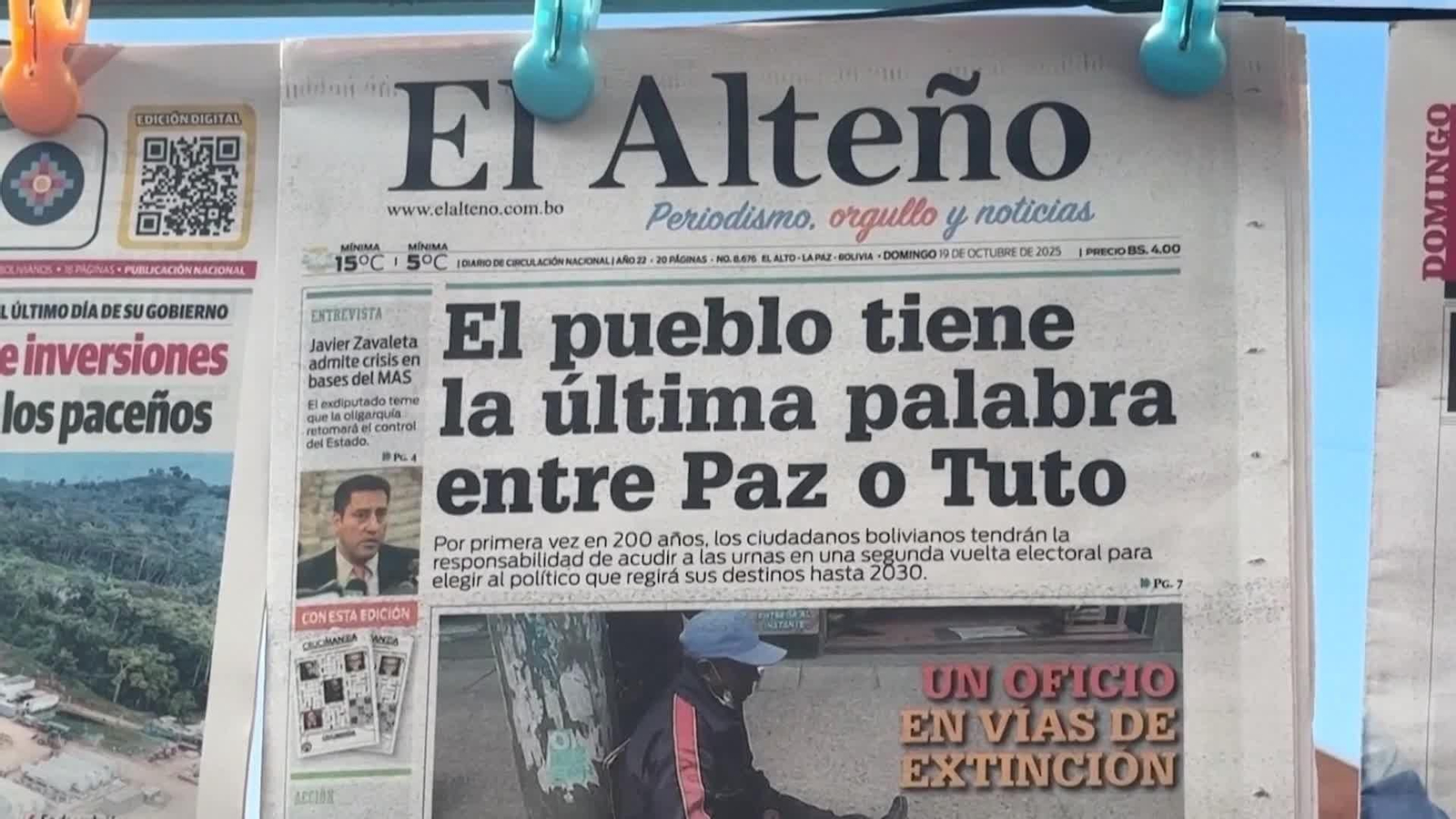 va bolivia preparativos segunda vuelta