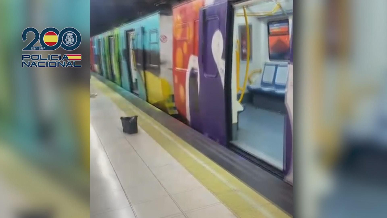 Detenidas in fraganti 19 personas por causar daños en vagones de tren en Halloween