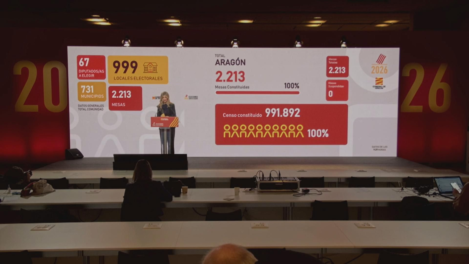 La jornada electoral en Aragón arranca sin incidencias