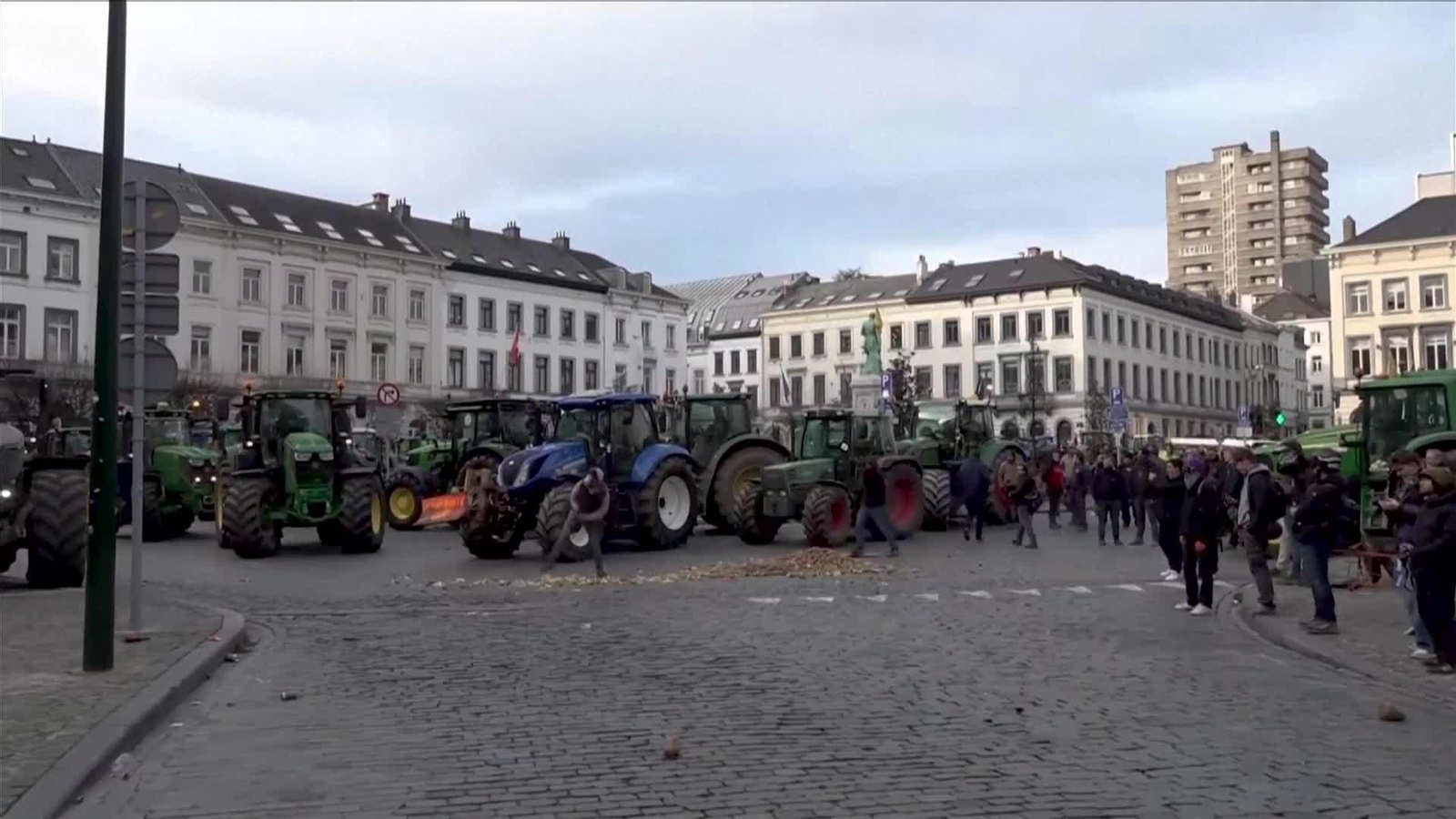 va manifestacion agricultores en bruselas