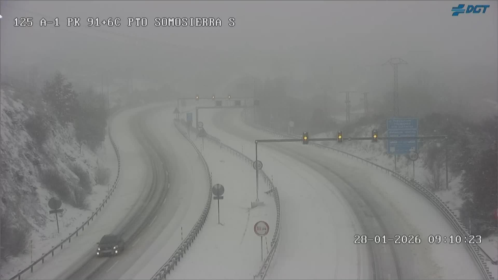 va imagenes carreteras nevadas dgt