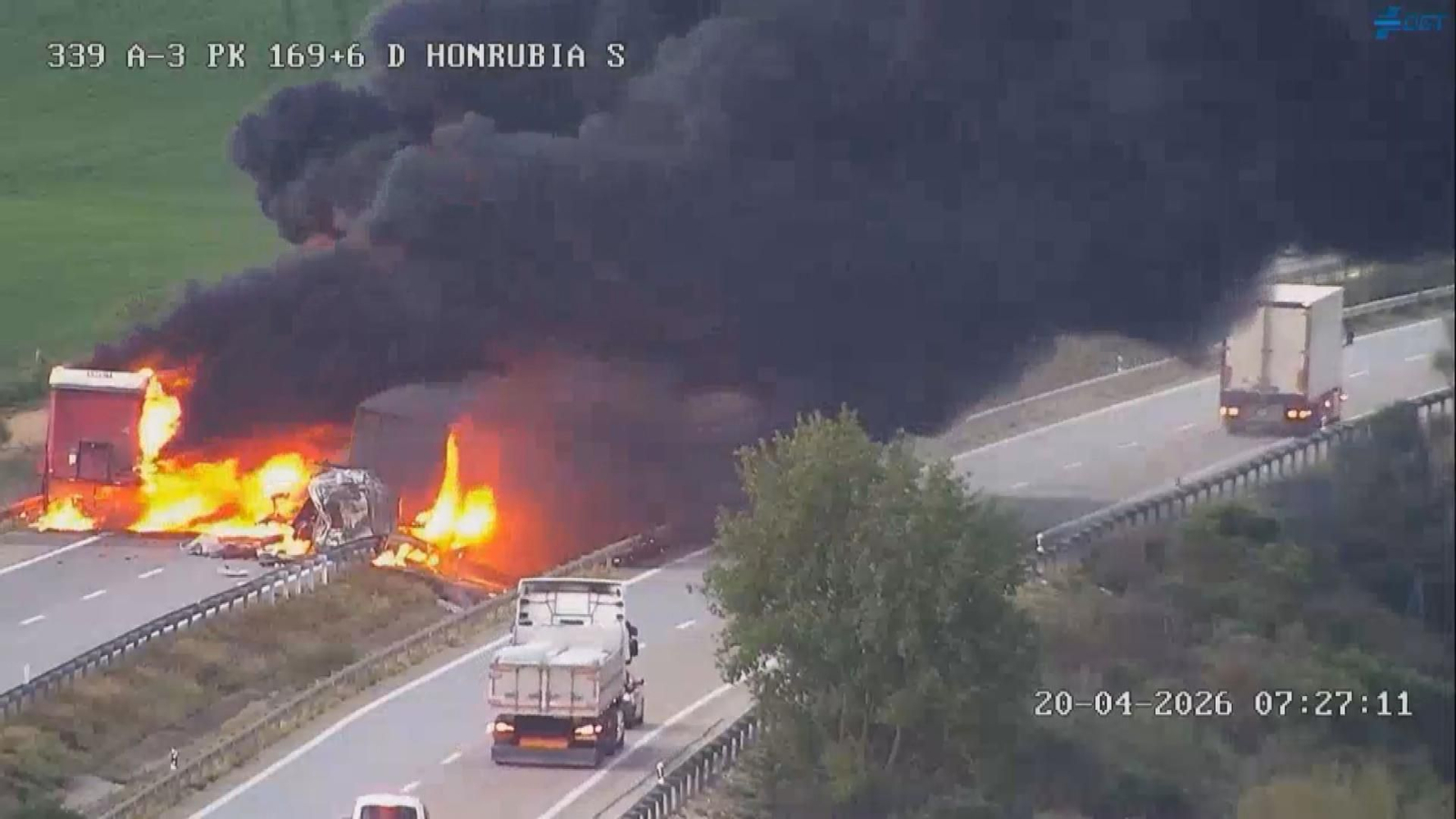accidente a3 honrubia