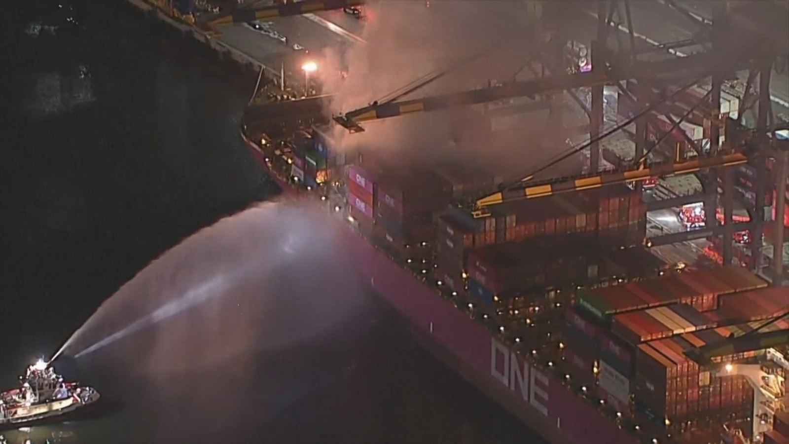 Incendio barco Los Ángeles