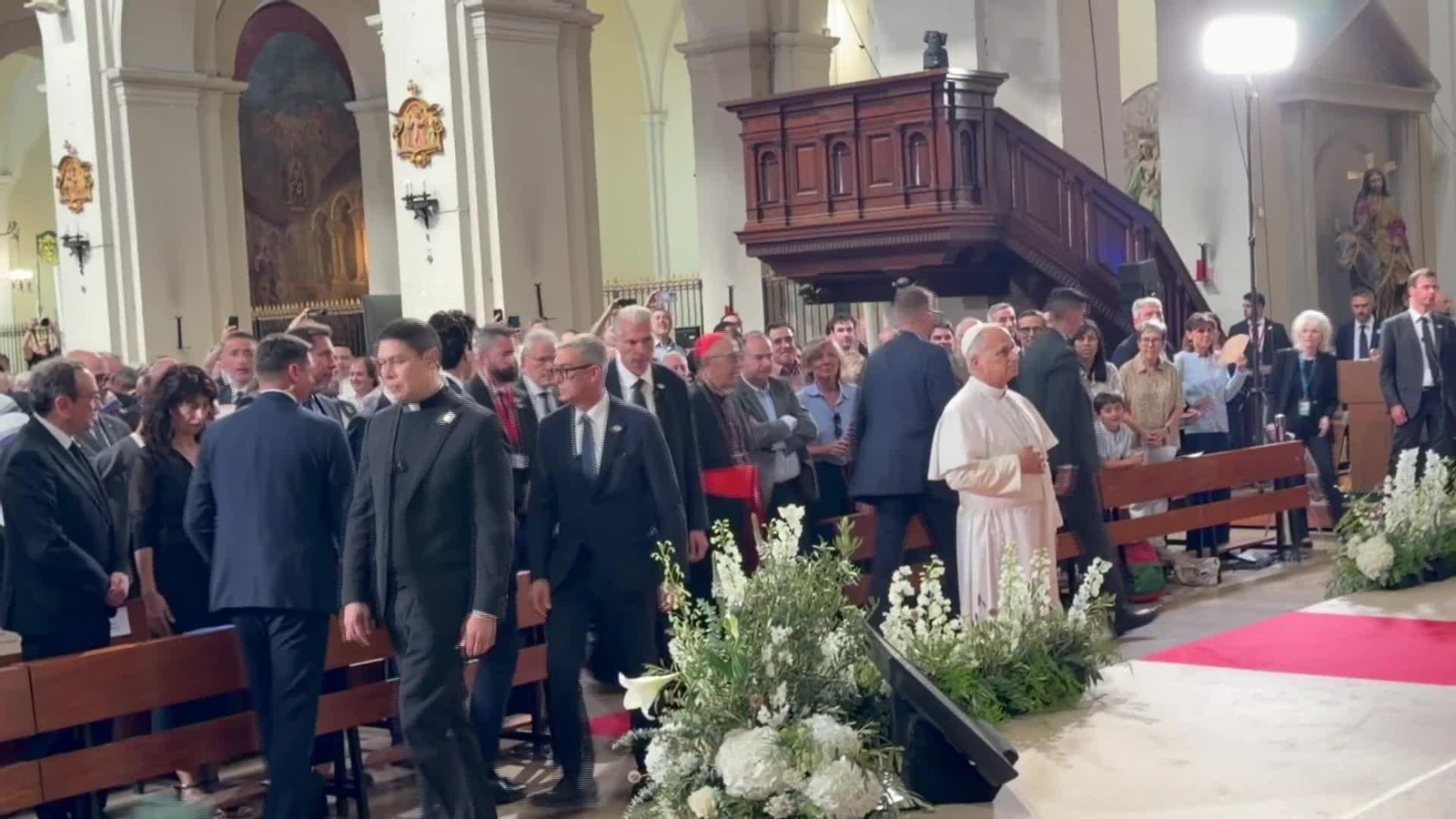 X096-BARCELONA PAPA OSCAR PUENTE EN SAN AGUSTIN