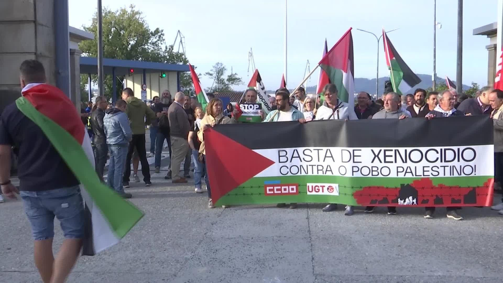 X051-A CORUÑA HUELGA NAVANTIA POR PALESTINA