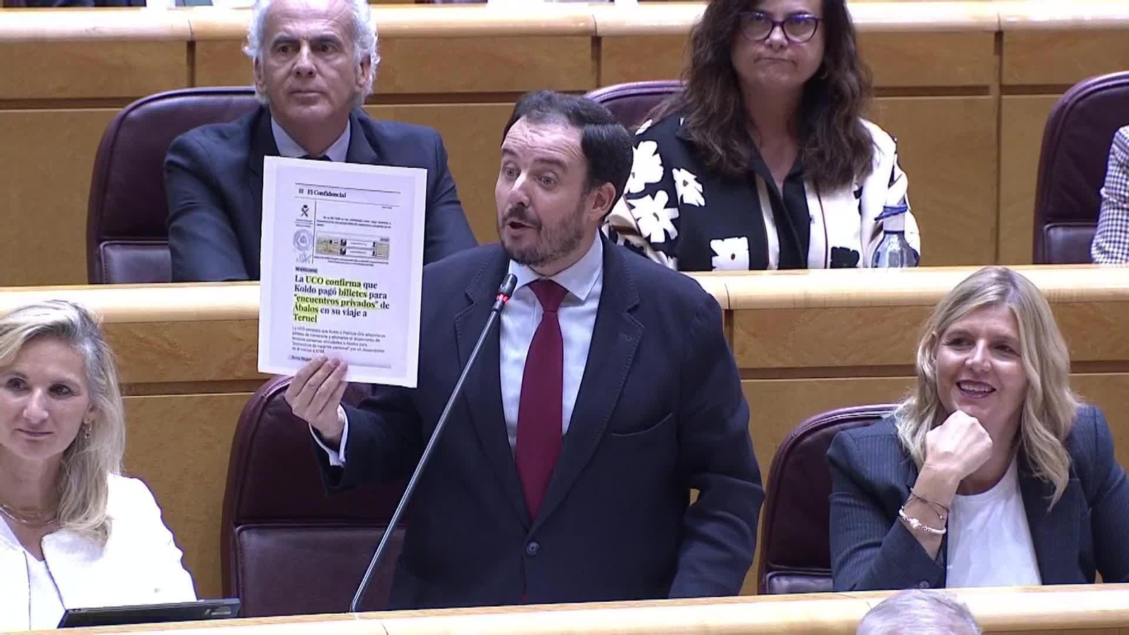web reacciones a koldo y abalos senado