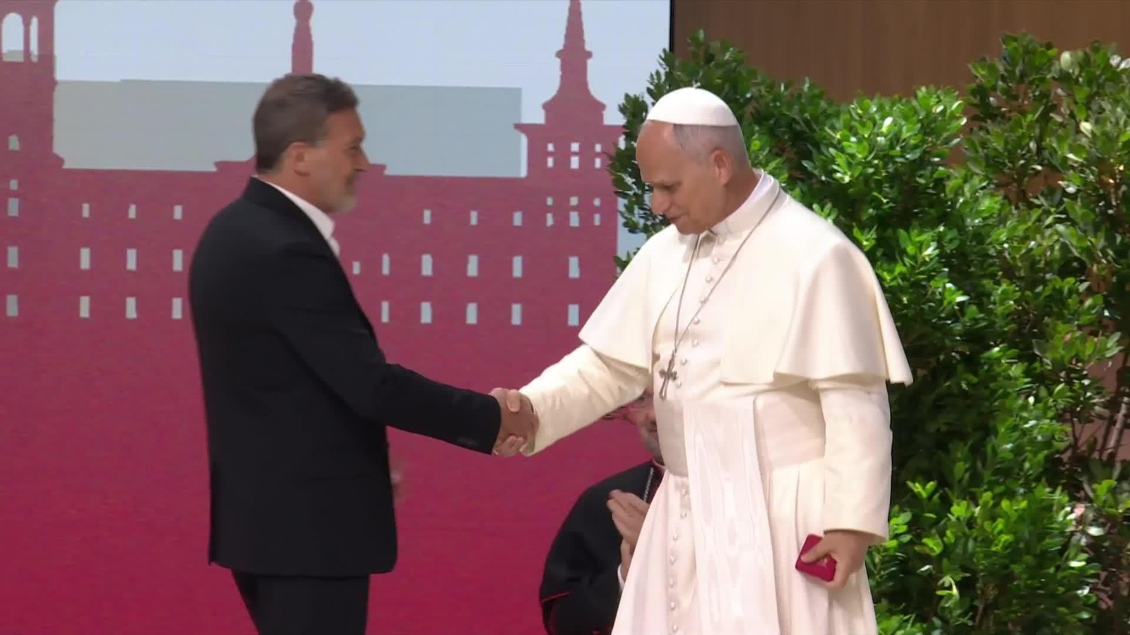 va antonio bandera con papa