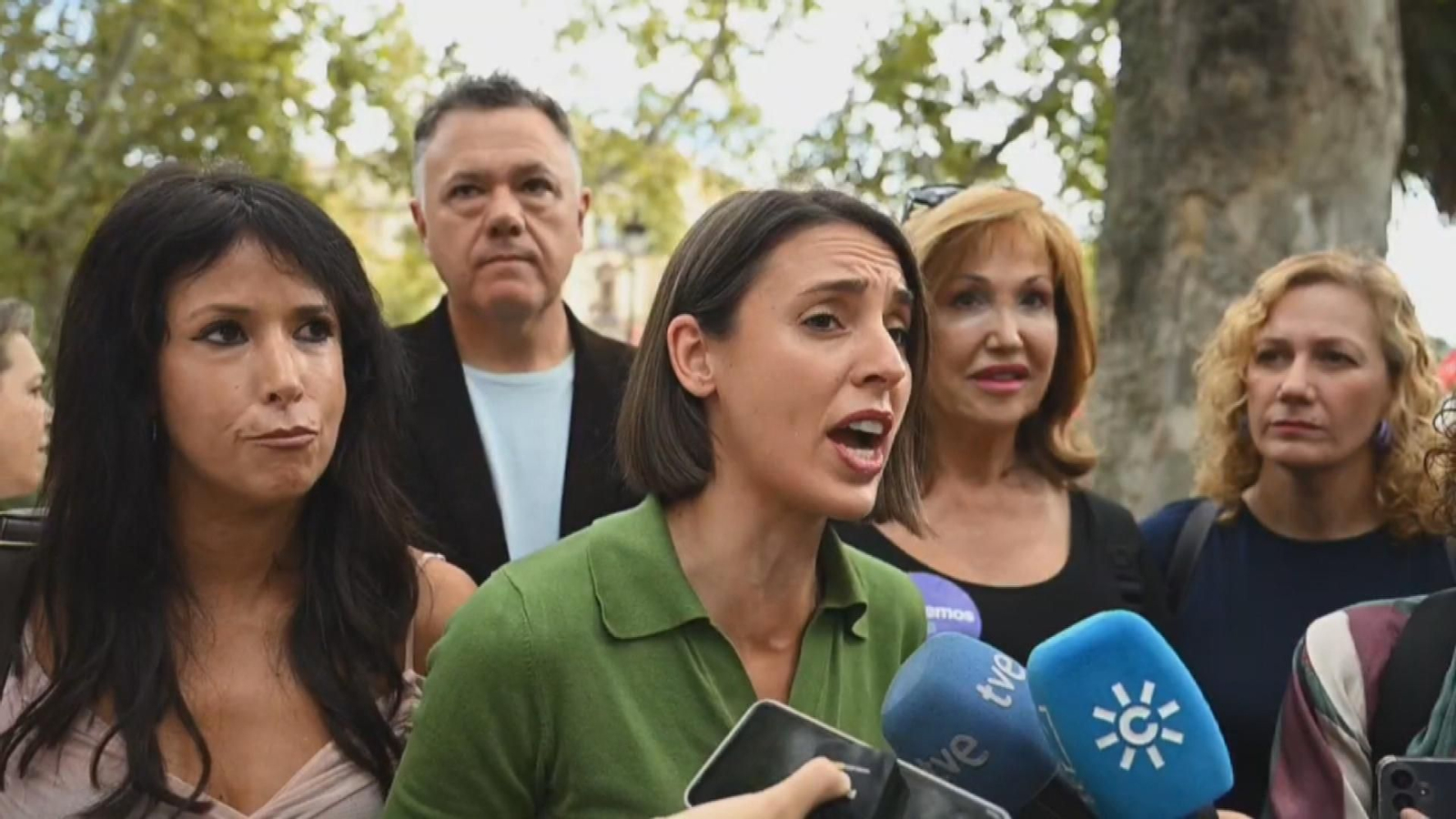 La eurodiputada de Podemos, Irene Montero La eurodiputada de Podemos, Irene Montero