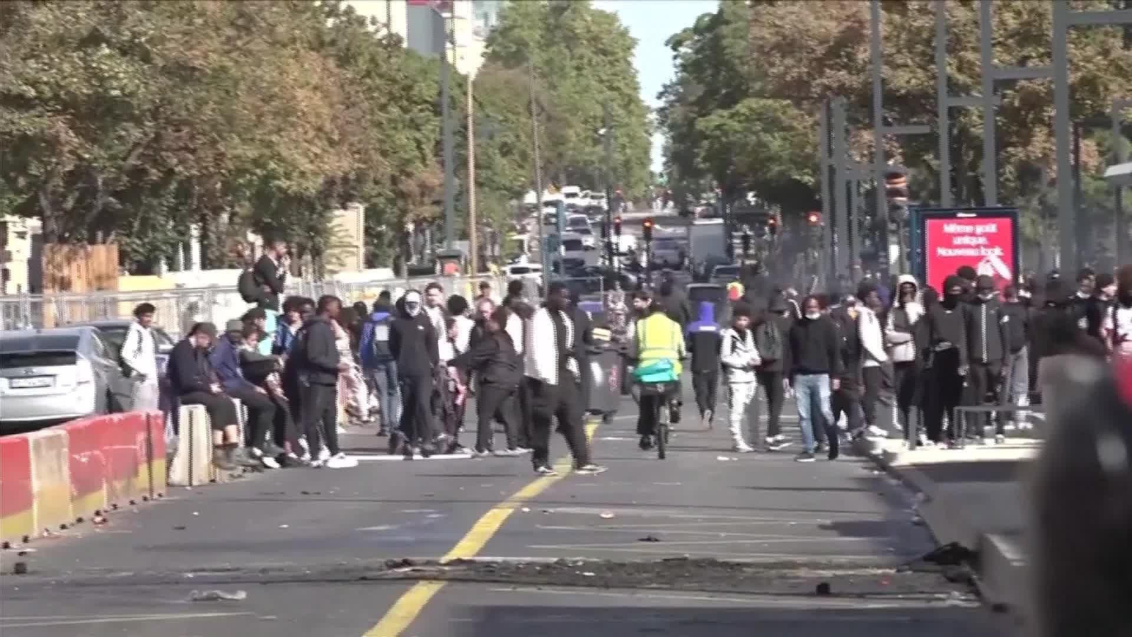 V088-FRANCIA PROTESTAS ESTUDIANTILES