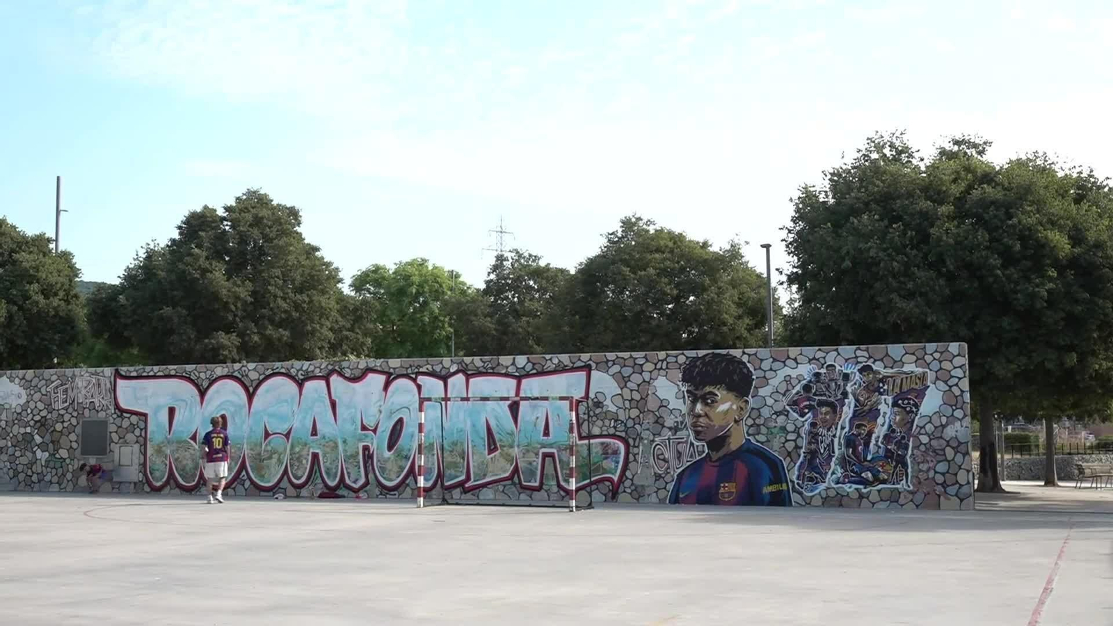 V630-BARCELONA MURAL LAMINE YAMAL NUMERO 10