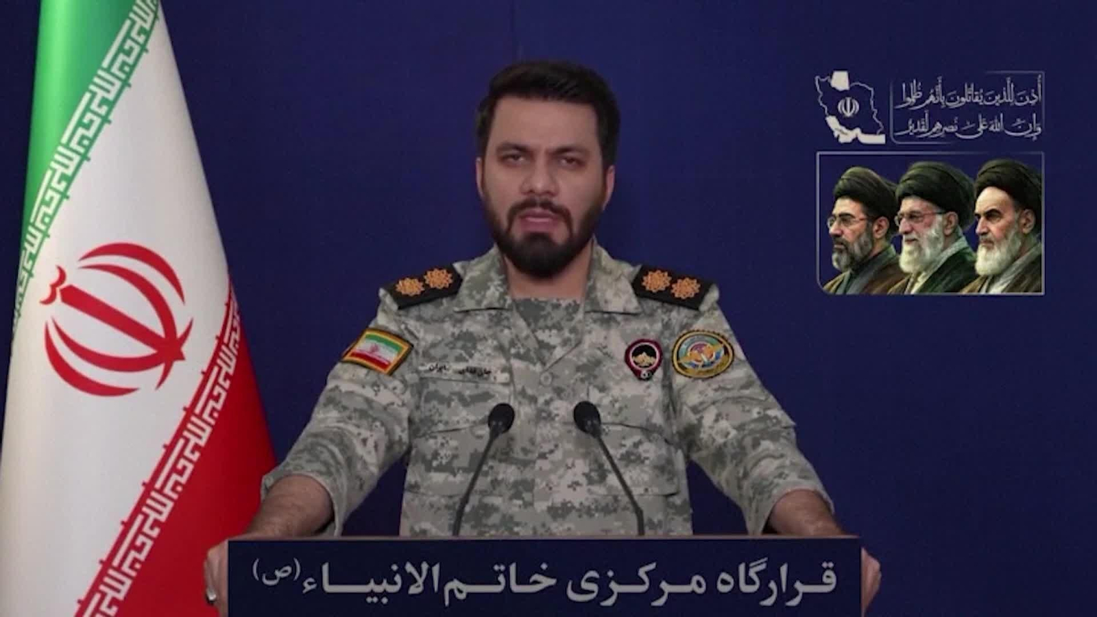 X080-IRAN PORTAVOZ EJERCITO NO NEGOCIAN