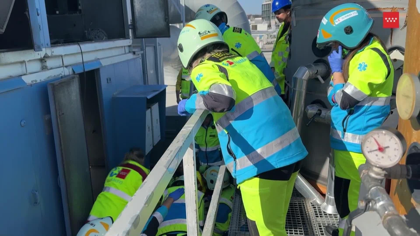 J052-MADRID ACCIDENTE LABORAL CENTRO COMERCIAL SANSE