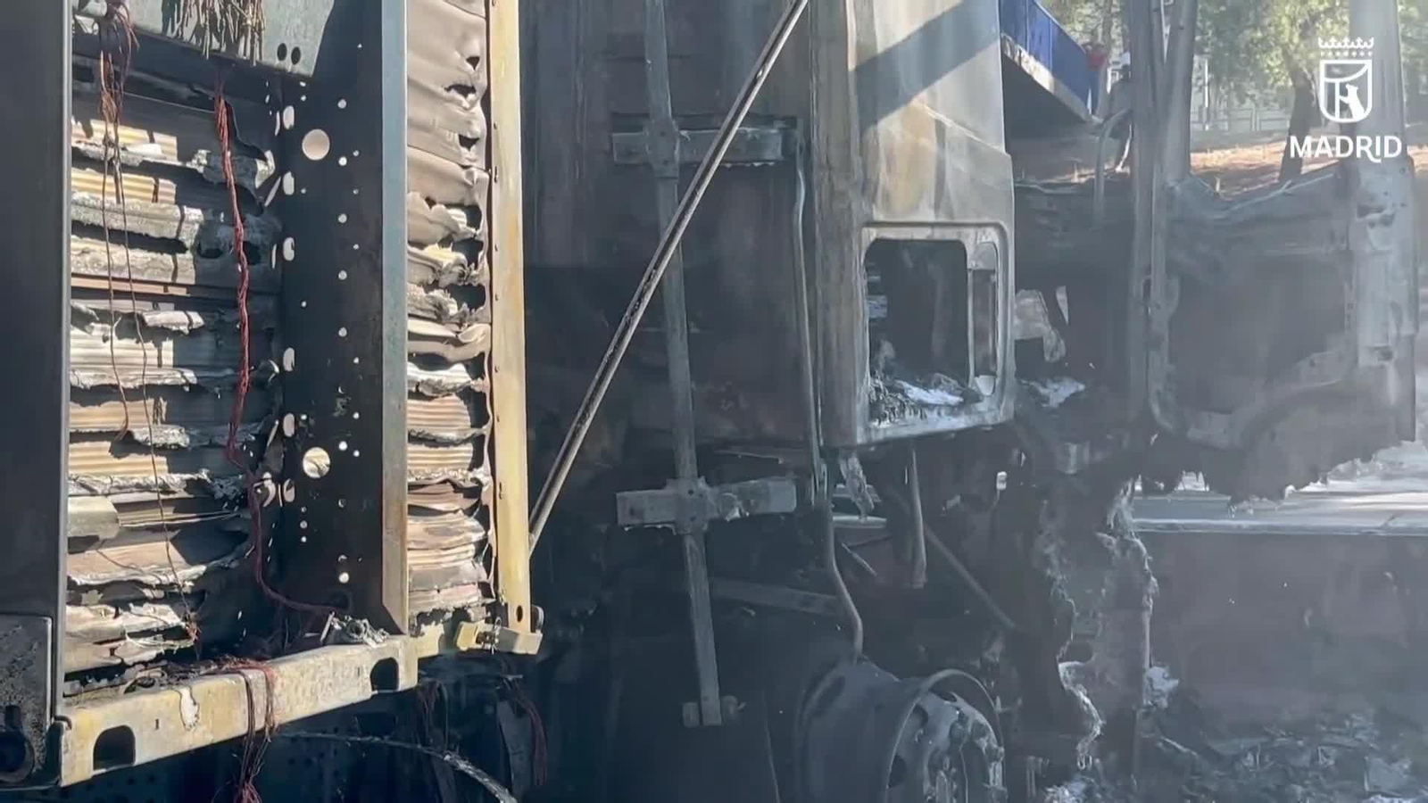 va camion incendiado