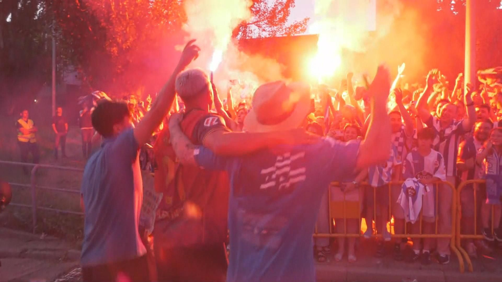 El ascenso del Depor desata la fiesta y la euforia en Valladolid