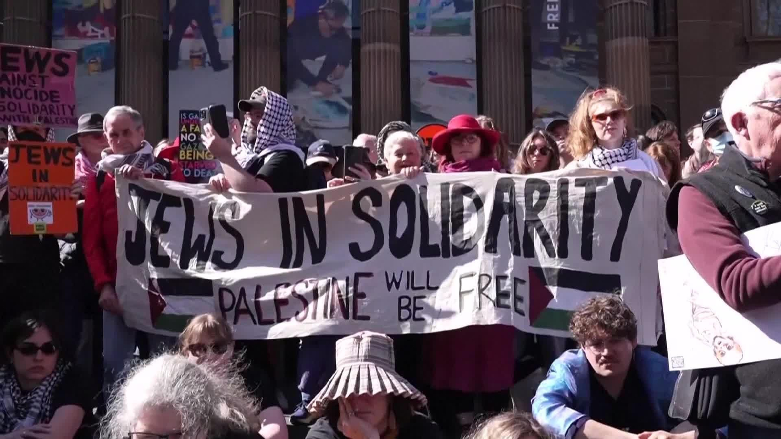 va australia protesta gaza