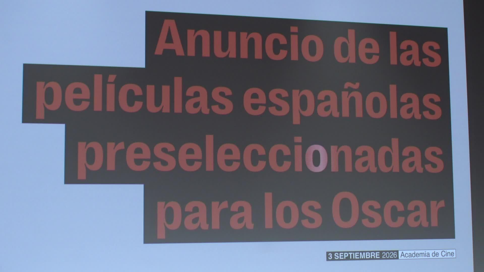 J045-MADRID PELICULAS PRESELECCIONADAS OSCAR