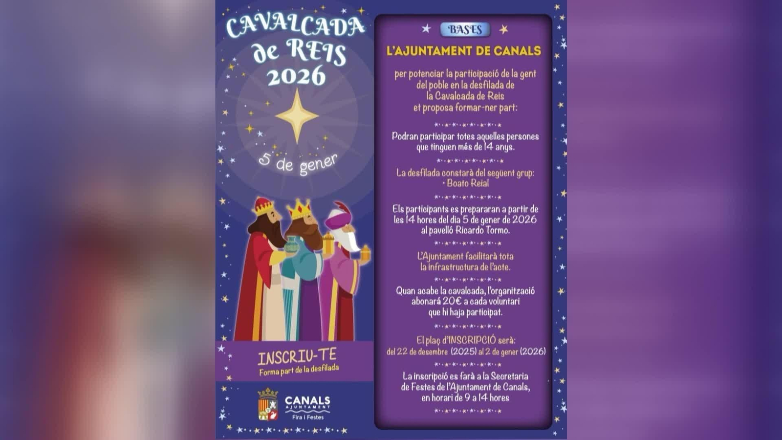 va cabalgata reyes canals