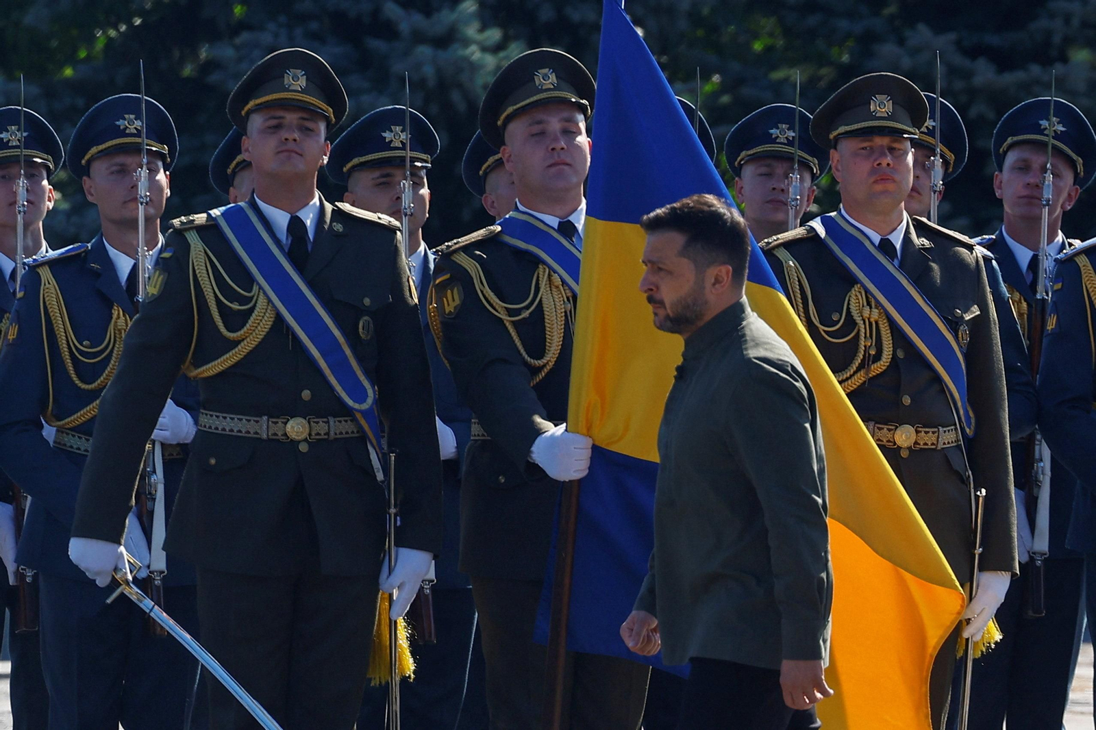 Zelenski en el Día de la Bandera