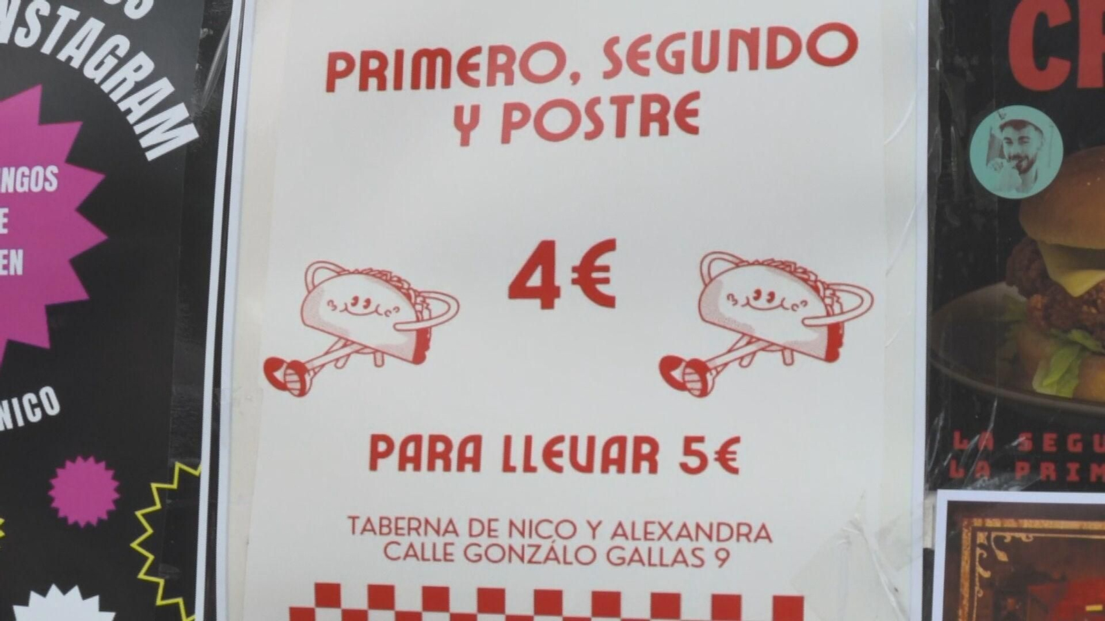 web menu a cuatro euros