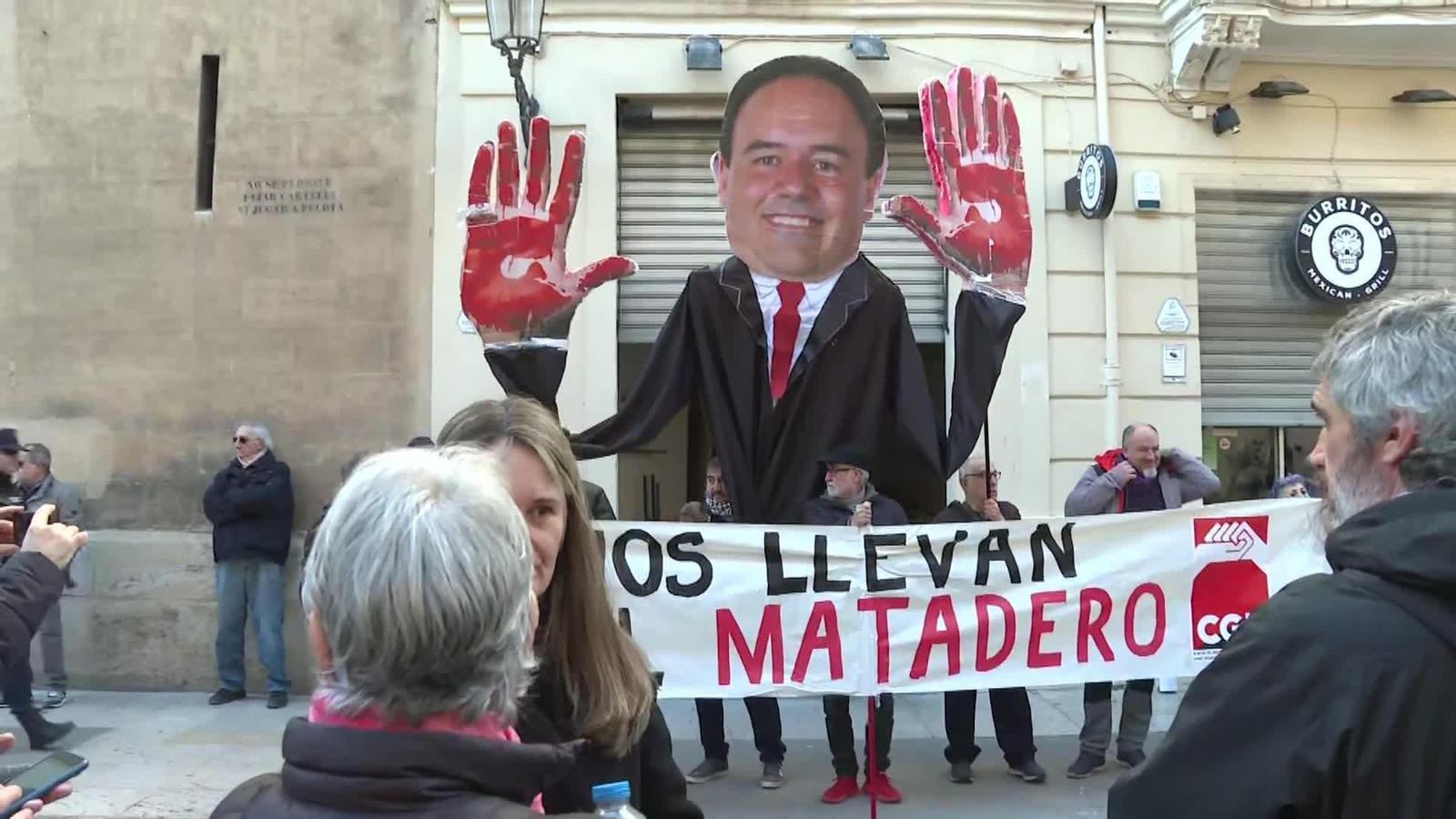 va protestas victimas riadas