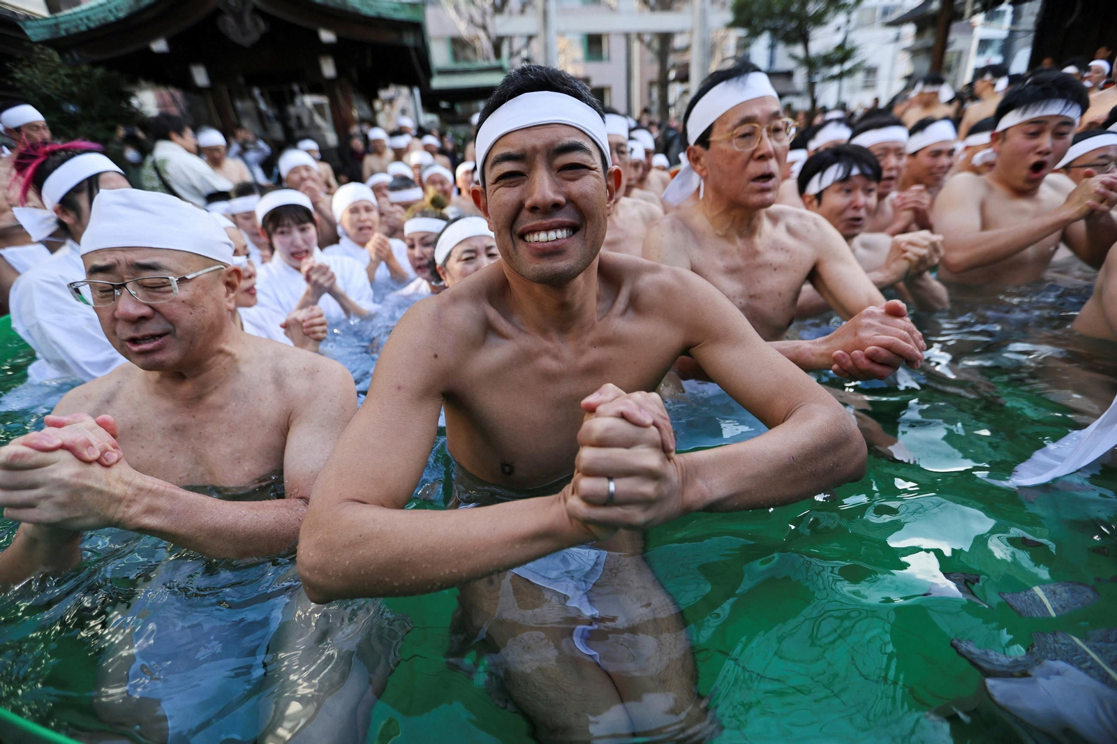 japon baño helado