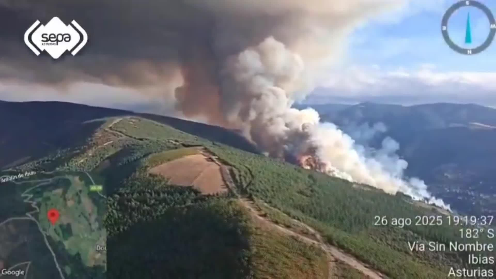 X009-ASTURIAS INCENDIO IBIAS IMAGENES SEPA