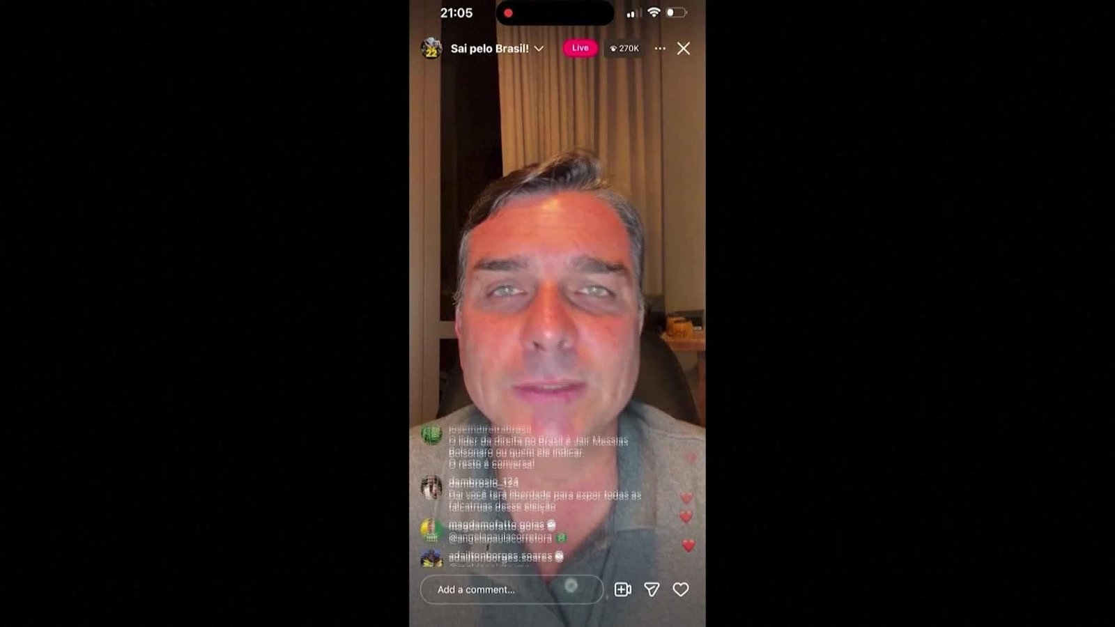S006-REDES SOCIALES MENSAJE FLAVIO BOLSONARO