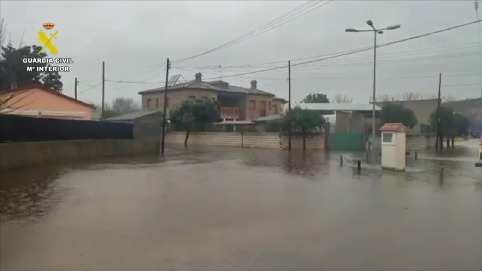 El temporal Marta da de lleno en Extremadura
