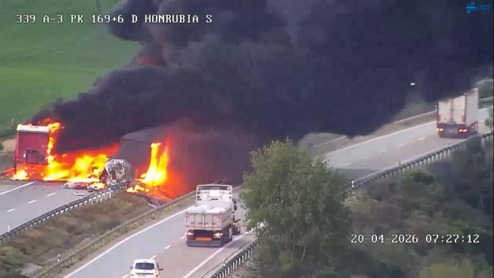 L022-IMAGENES DGT INCENDIO A-3 HONRRUBIA