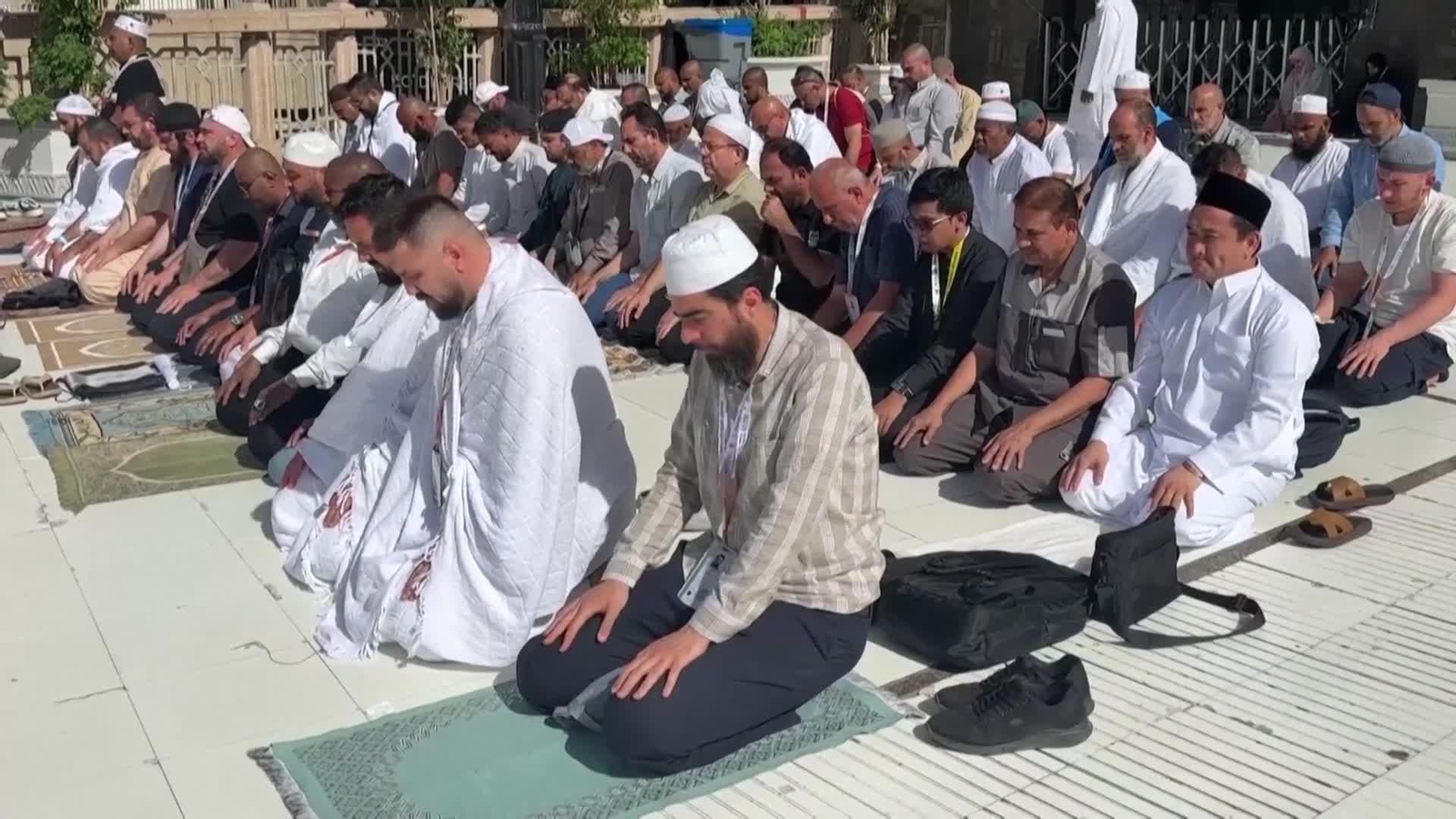va llegada pregrinos musulmanes a la meca