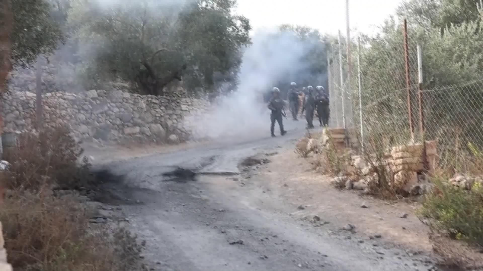 S008-CISJORDANIA GAS LACRIMOGENO CONTRA AGRICULTORES PALESTINOS