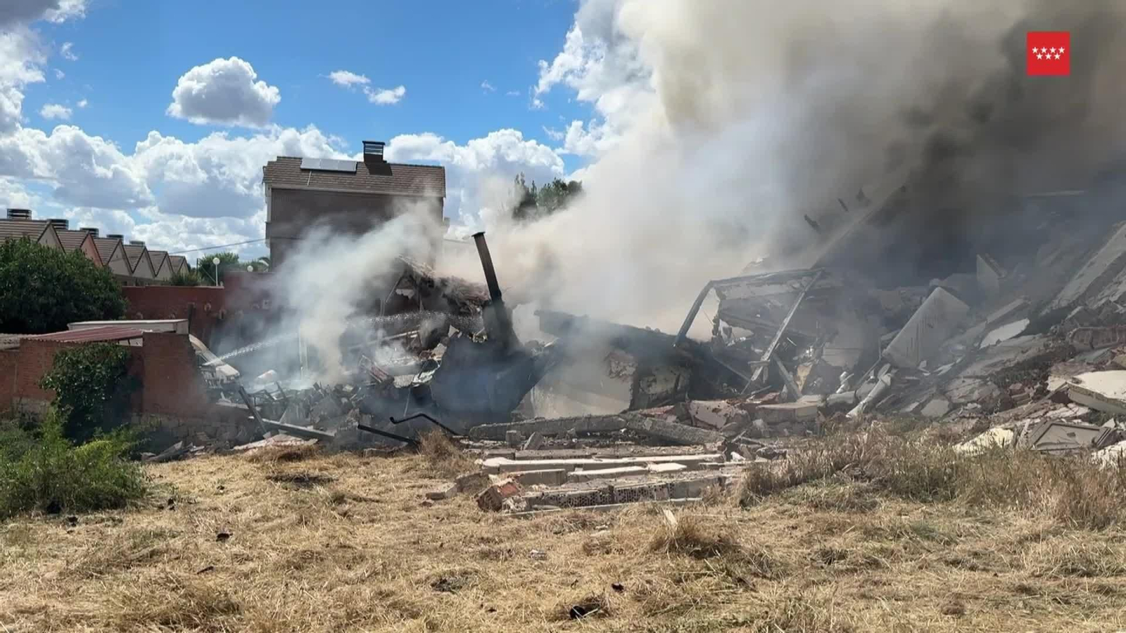 M069-MADRID INCENDIO TRAS DERRUMBE MORATA DE TAJUÑA